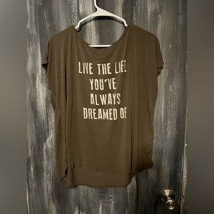 Wallpapher Olive Inspirational Tee